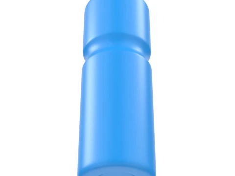 Blue Sports Bottle 2 3D Model