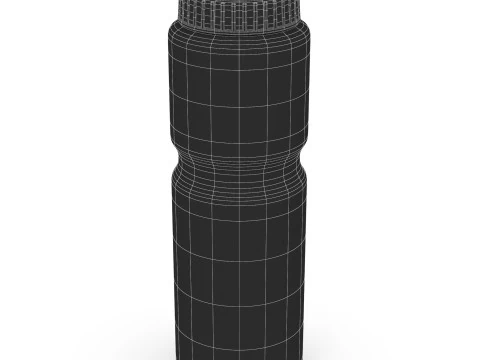 Blue Sports Bottle 2 3D Model
