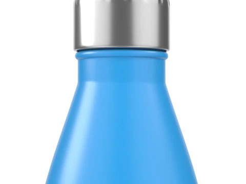 Blue Water Bottle 3 3D Model