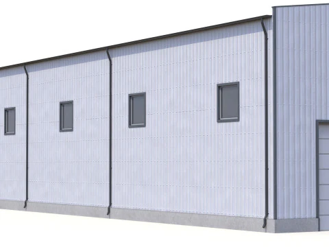 Industriegeb&auml;ude 41 PBR 3D Modell