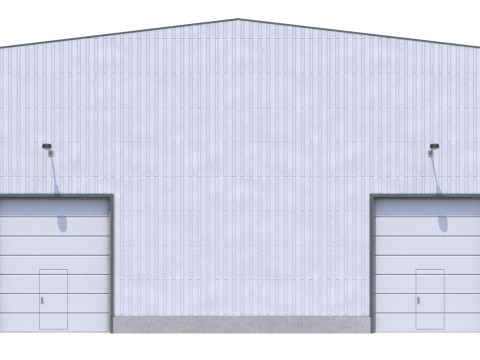 Pr&eacute;dio Industrial 41 PBR Modelo 3D