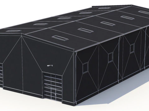 Industriegeb&auml;ude 41 PBR 3D Modell