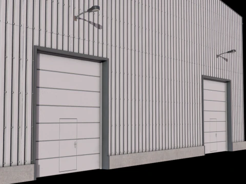 Industriegeb&auml;ude 41 PBR 3D Modell