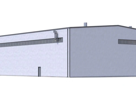 Gedung Industri 42 PBR Model 3D