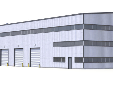 Industrial Building 42 PBR 3D Model