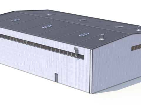 Industrial Building 42 PBR 3D Model