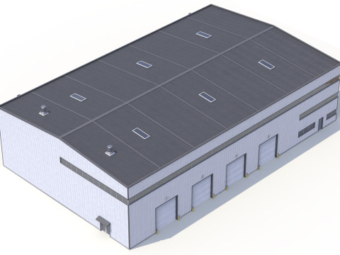 Industrial Building 42 PBR 3D Model
