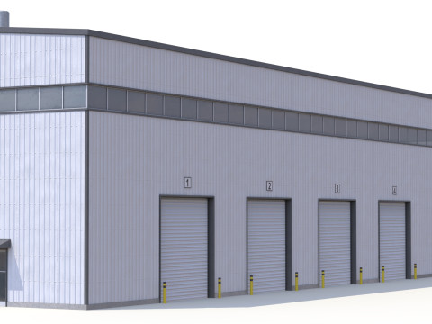 Industrial Building 42 PBR 3D Model