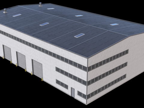 Industrial Building 42 PBR 3D Model