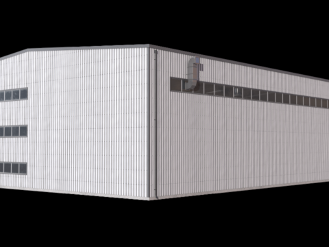 Industrial Building 42 PBR 3D Model