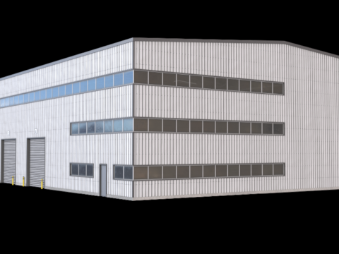 Industrial Building 42 PBR 3D Model