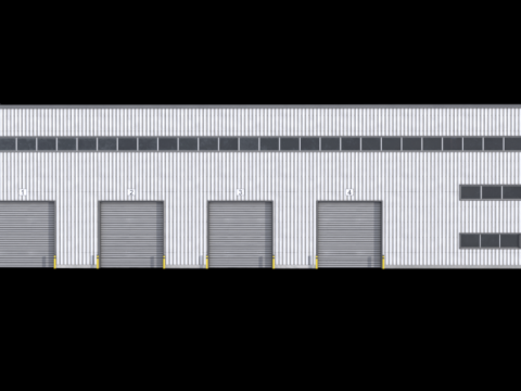 Industrial Building 42 PBR 3D Model
