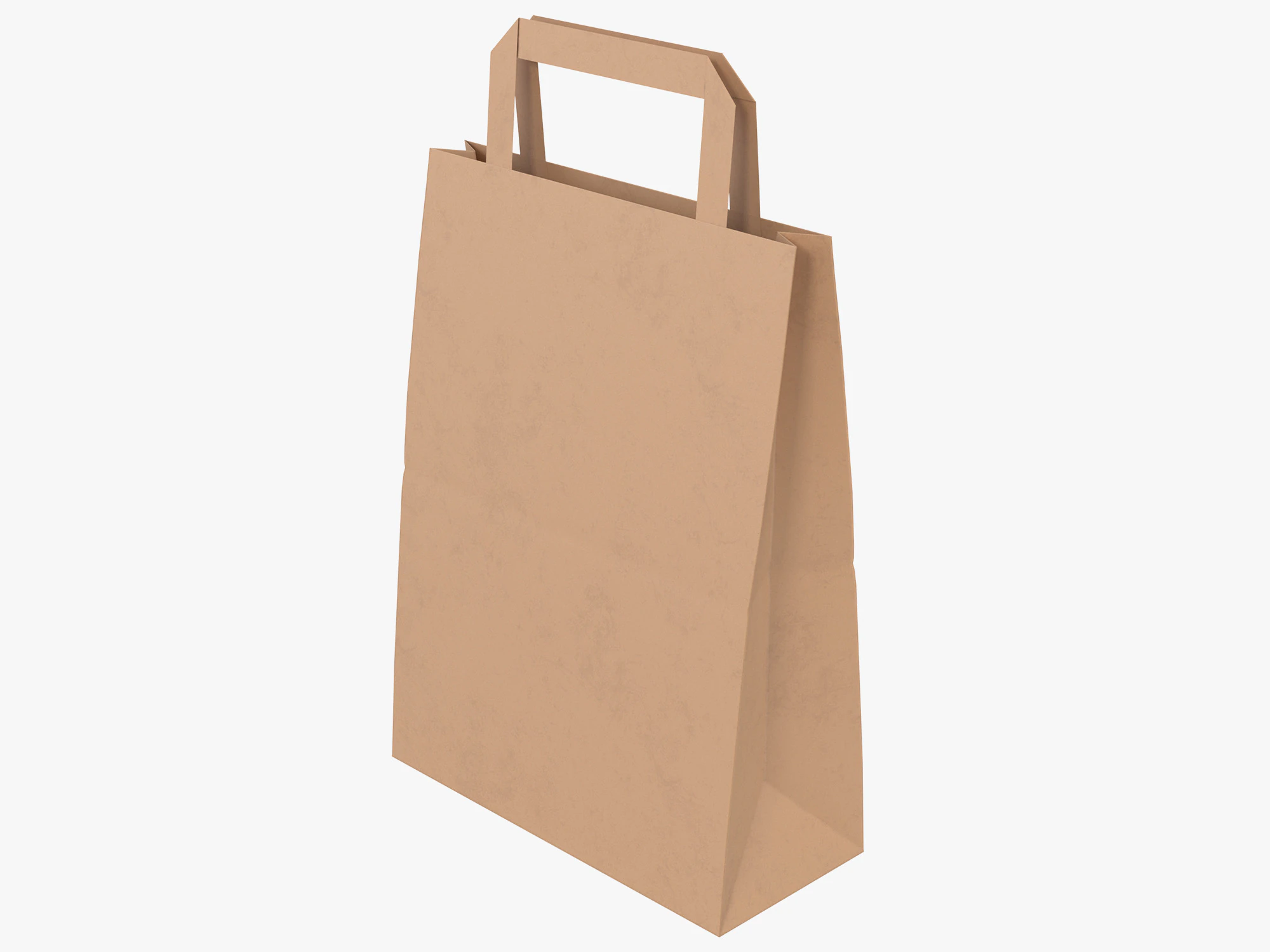 Paper Bag 3D Model .c4d .max .obj .3ds .fbx .stl .blend 