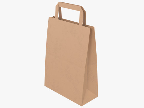 Kantong Kertas Model 3D