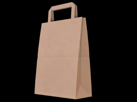 Papieren zak 3D Model