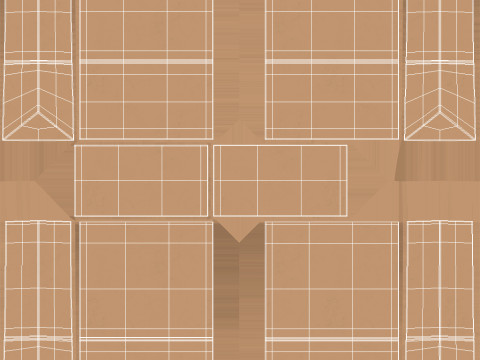 Busta di carta 2 Modello 3D