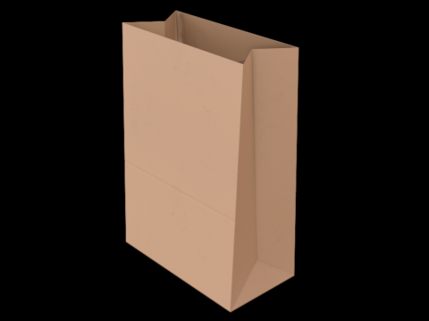 Busta di carta 2 Modello 3D