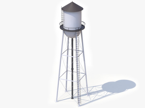 WaterTower PBR Modelo 3D