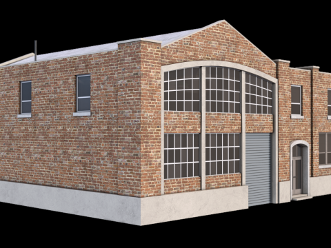 Industrial Building 44 PBR 3D Model