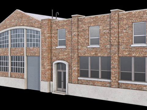 Industrial Building 44 PBR 3D Model