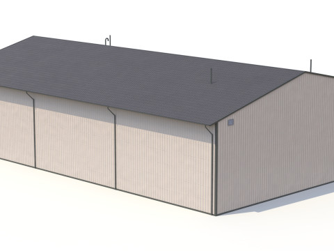 산업용 건물 45 PBR 3D 모델