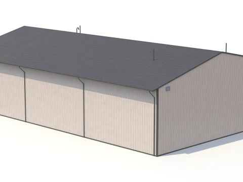 Industrial Building 45 PBR 3D Model