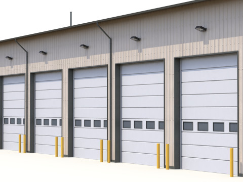 산업용 건물 45 PBR 3D 모델