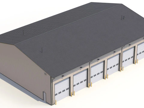 Industrial Building 45 PBR 3D Model