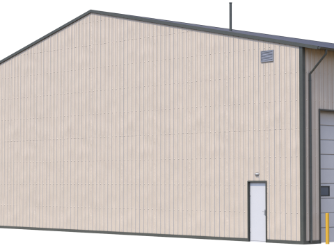 산업용 건물 45 PBR 3D 모델