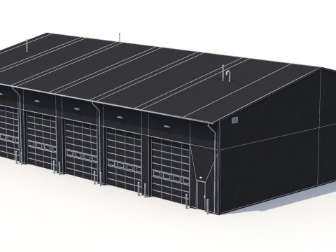 산업용 건물 45 PBR 3D 모델