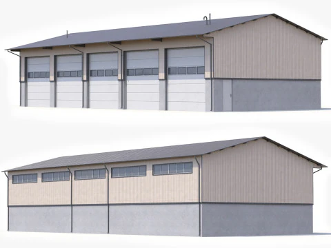 Edificio industriale 40 Modello 3D