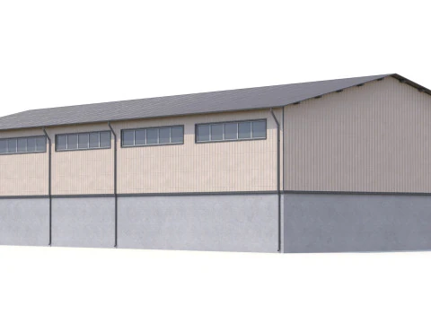 Industrial Building 40 3D Model