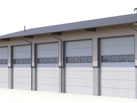 Industrial Building 40 3D Model