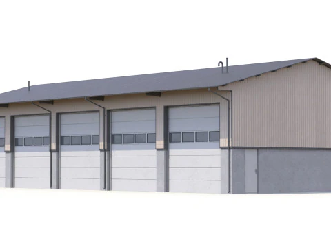 Industrial Building 40 3D Model