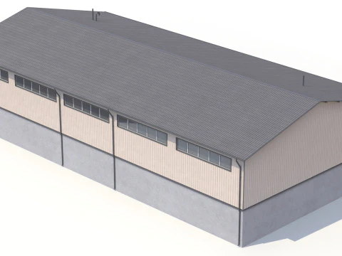 Industrial Building 40 3D Model