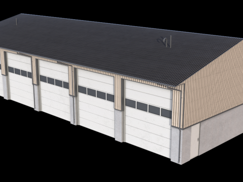 工業用ビル40 3Dモデル