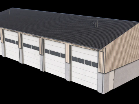 Industrial Building 40 3D Model