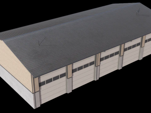 Industrial Building 40 3D Model
