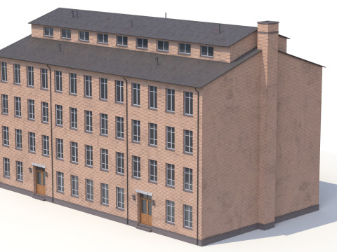 Edificio residenziale PBR Modello 3D