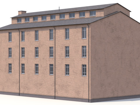Edificio residenziale PBR Modello 3D