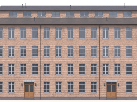 Edificio residenziale PBR Modello 3D