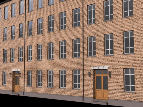 आवासीय भवन पीबीआर 3D मॉडल