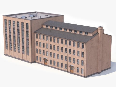Wohngeb&auml;ude 2 PBR 3D Modell