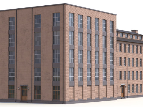 Residential Building 2 PBR 3D Model