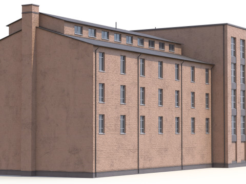 Residential Building 2 PBR 3D Model