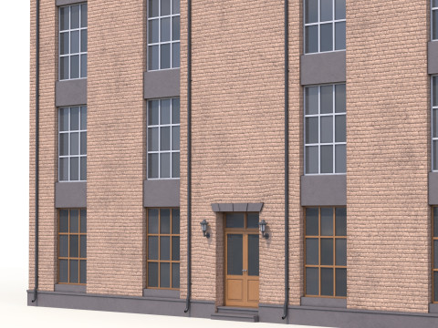 Residential Building 2 PBR 3D Model