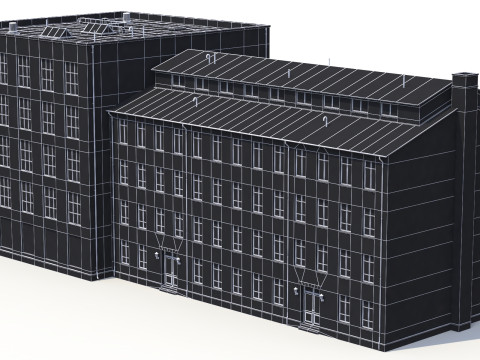 Residential Building 2 PBR 3D Model