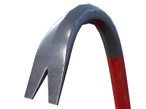 PBR pronto per il gioco Crowbar Modello 3D