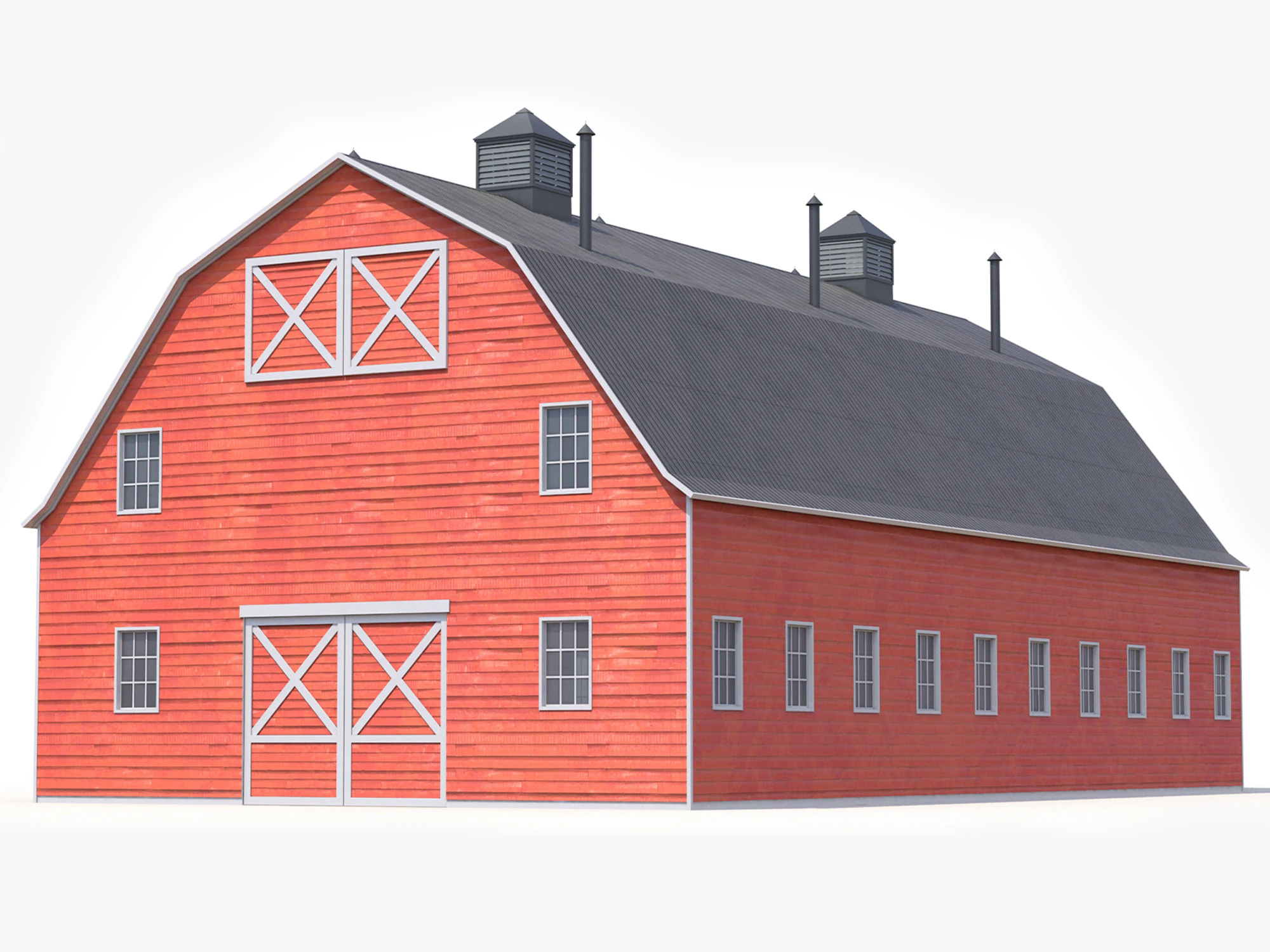 Fabbricato agricolo 46 PBR Modello 3D .c4d .max .obj .3ds .fbx .stl .blend