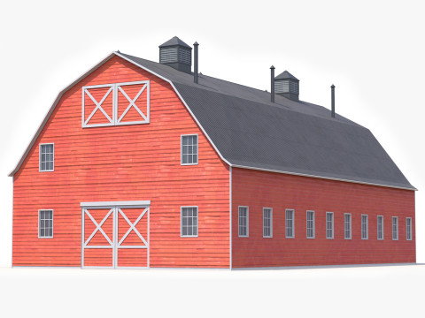 Wirtschaftsgeb&auml;ude 46 PBR 3D Modell